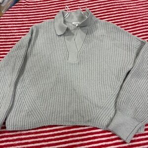 And Now This light gray pullover knit sweater women size Medium.SKU5
